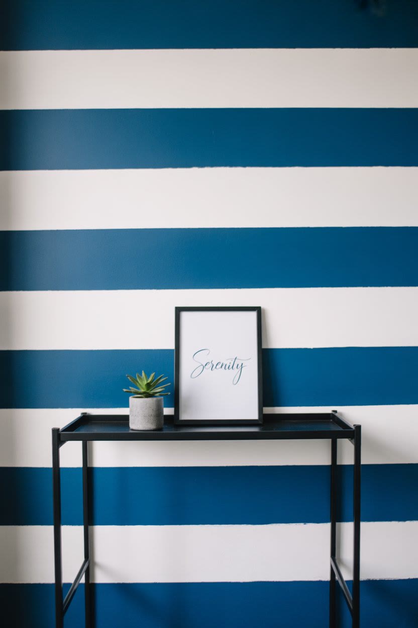 Generic pin template for blue and white wall ideas