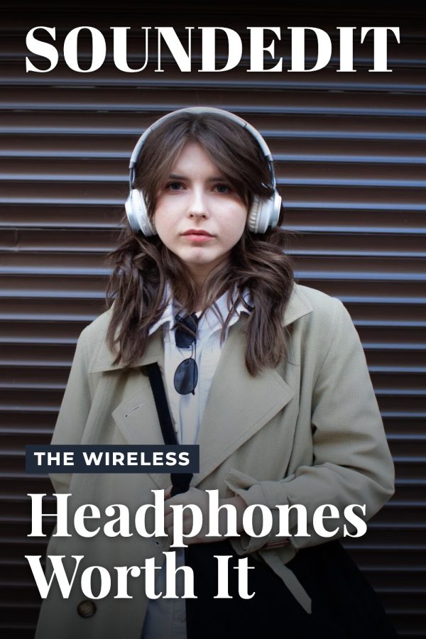 Magazine Cover Canva Pinterest Templates example: a tech review pin titled "The Wireless Headphones Worth It"