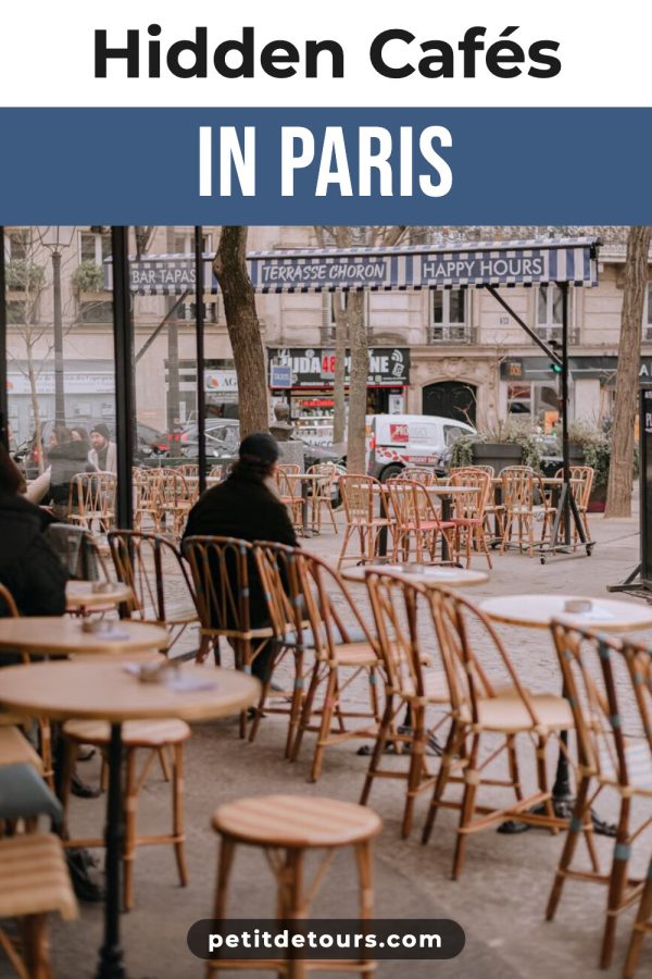 Top Strip Header Canva Pinterest Templates example: a travel pin titled "Hidden Cafés in Paris"