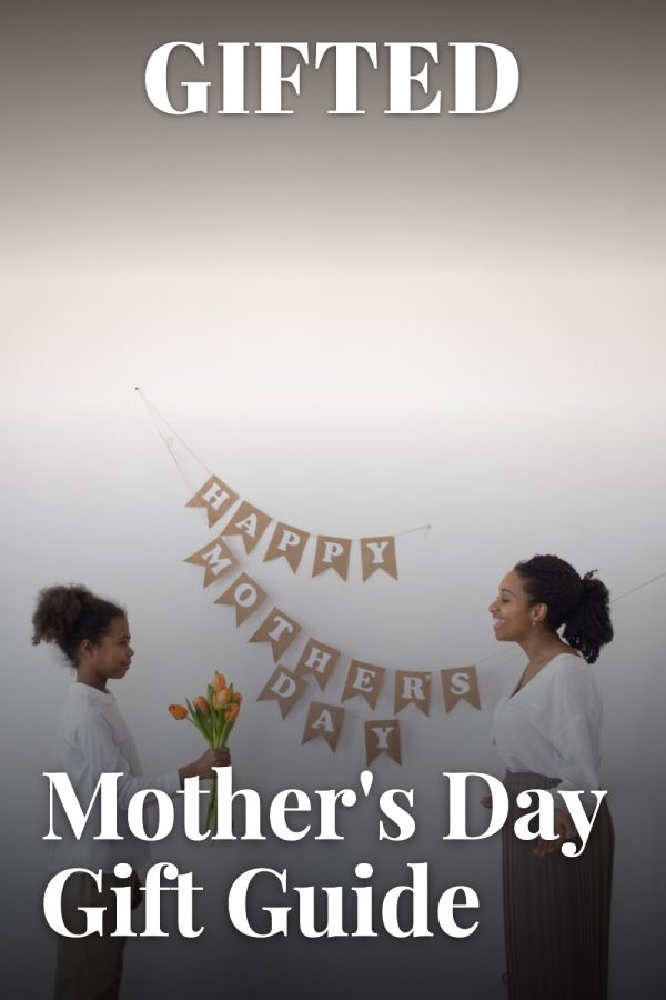 Magazine Cover Free Pinterest Templates example: a gift guide pin titled "Mother's Day Gift Guide"