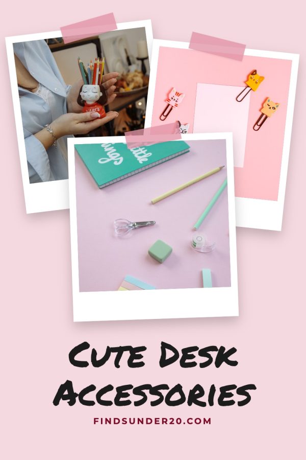 Pinterest template pin example: Cute Desk Accessories