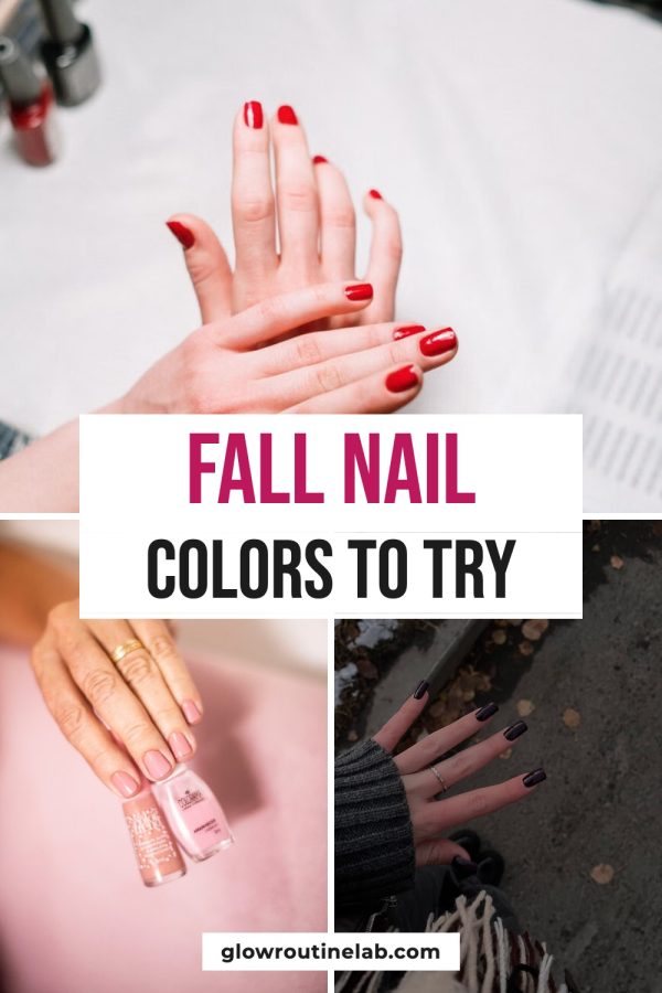 Pinterest template pin example: Fall Nail Colors to Try