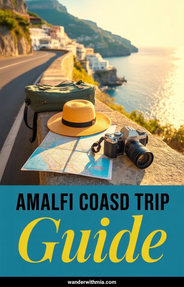 AI Pinterest pin example: Amalfi Coast Road Trip Guide