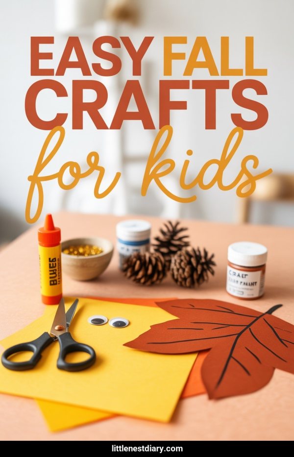 AI Pinterest pin example: Easy Fall Crafts For Kids