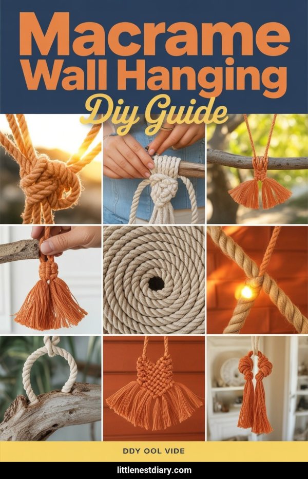 AI Pinterest pin example: Macrame Wall Hanging Diy Guide