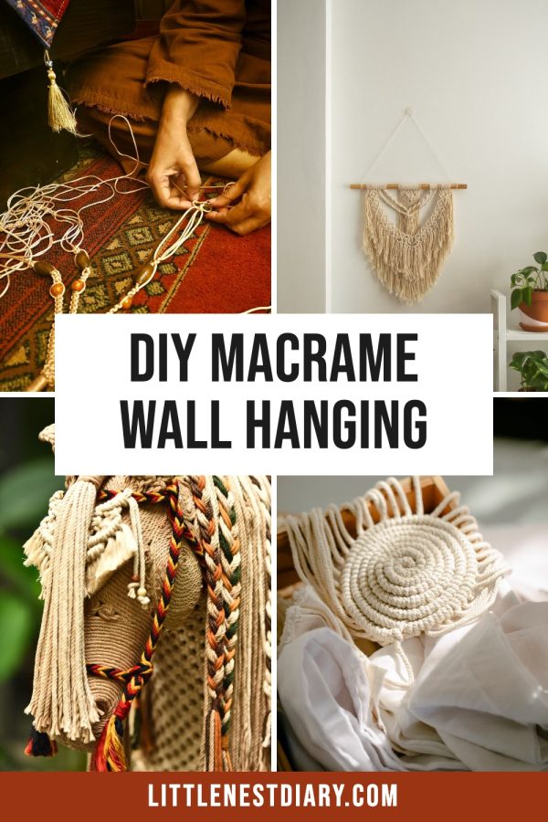 Pinterest template pin example: DIY Macrame Wall Hanging