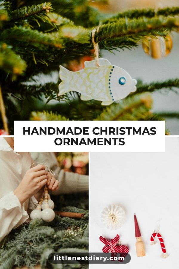Pinterest template pin example: Handmade Christmas Ornaments