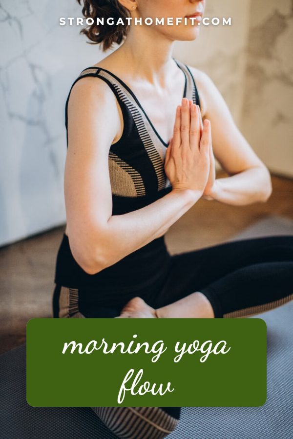 Pinterest template pin example: Morning Yoga Flow