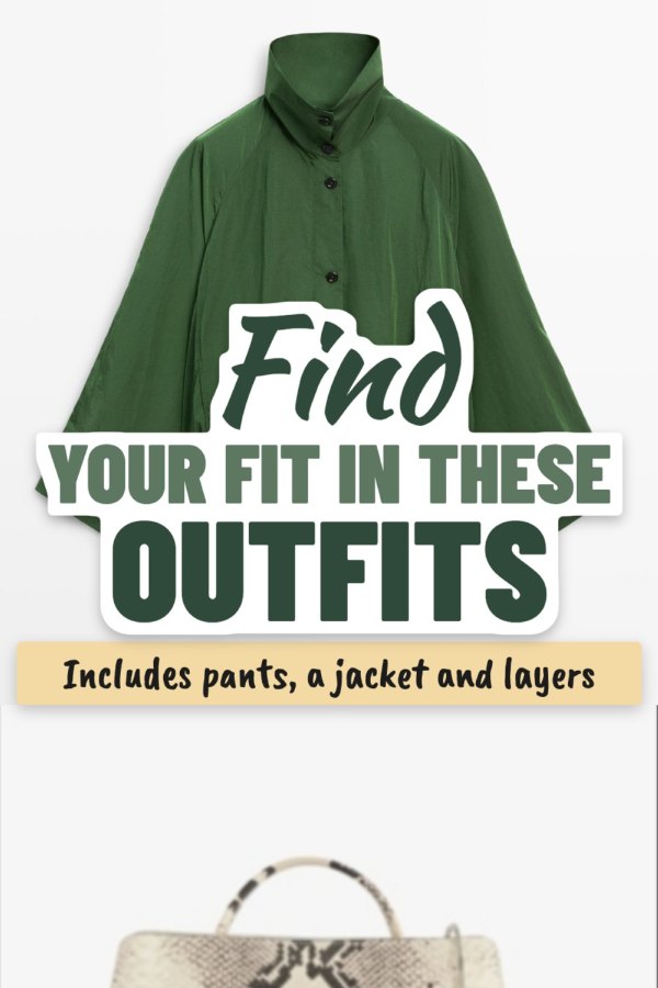 Pinterest template pin example: Find Your Fit in These Outfits