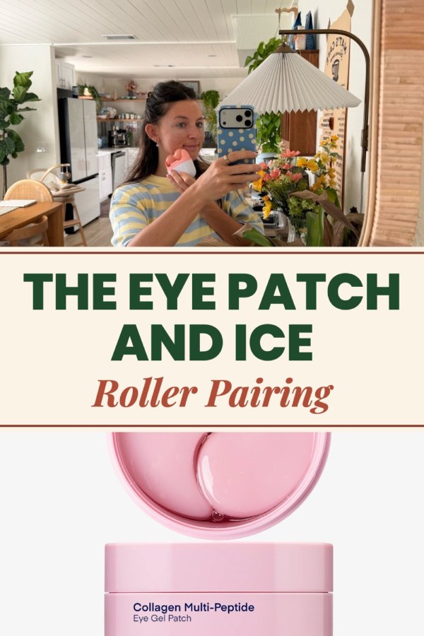 Pinterest template pin example: The Eye Patch and Ice Roller Pairing