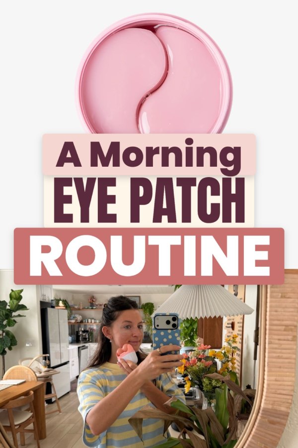 Pinterest template pin example: A Morning Eye Patch Routine