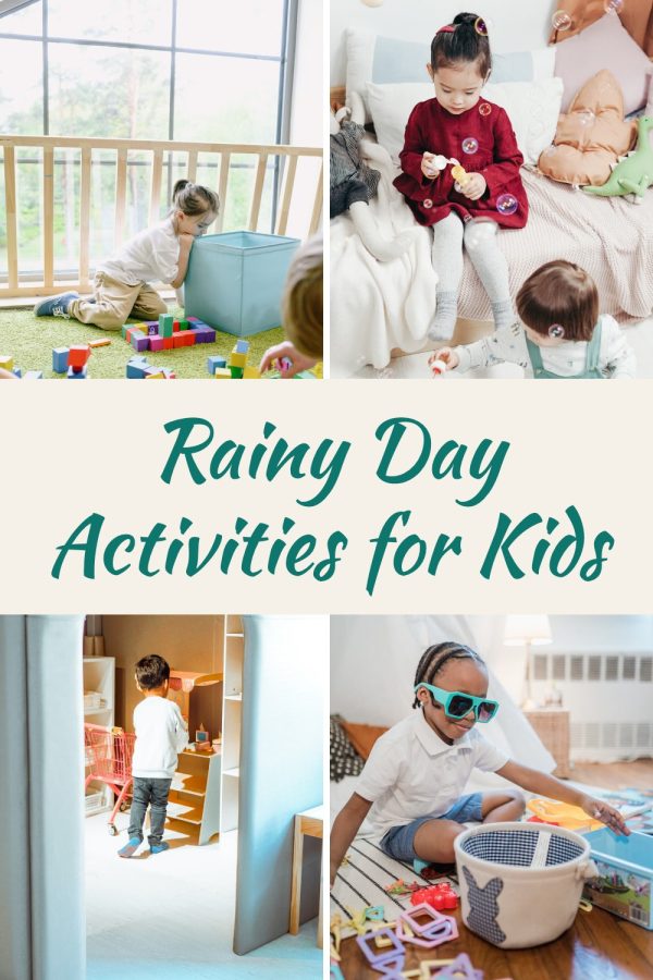 Pinterest template pin example: Rainy Day Activities for Kids