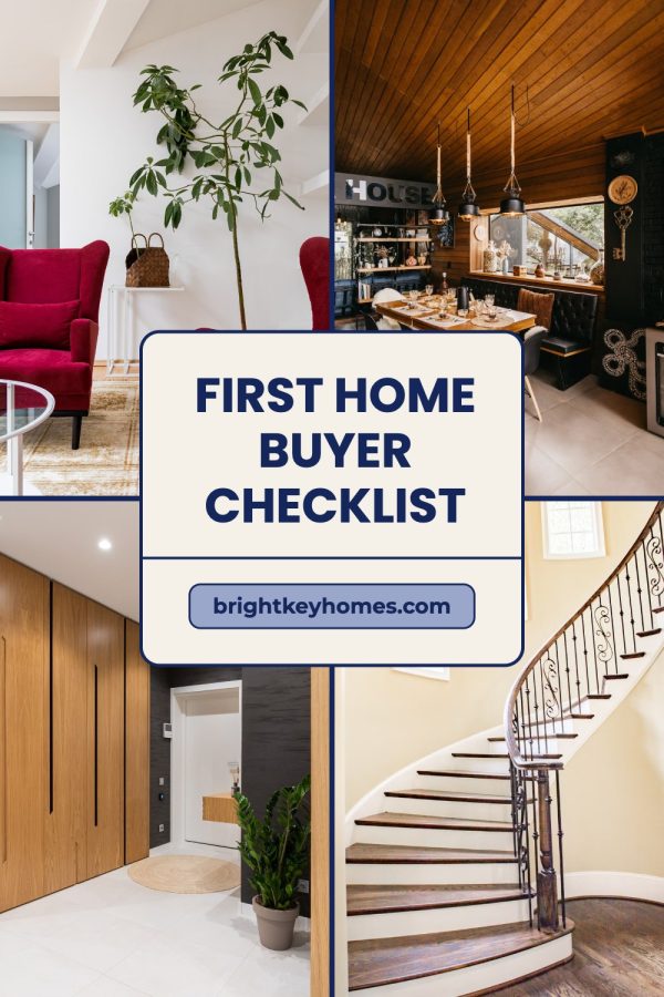 Pinterest template pin example: First Home Buyer Checklist