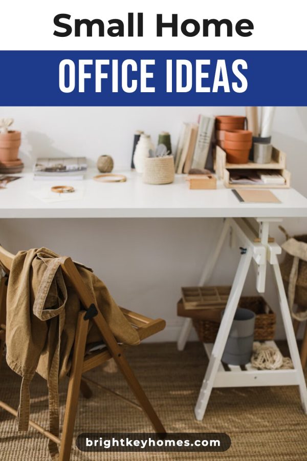 Pinterest template pin example: Small Home Office Ideas