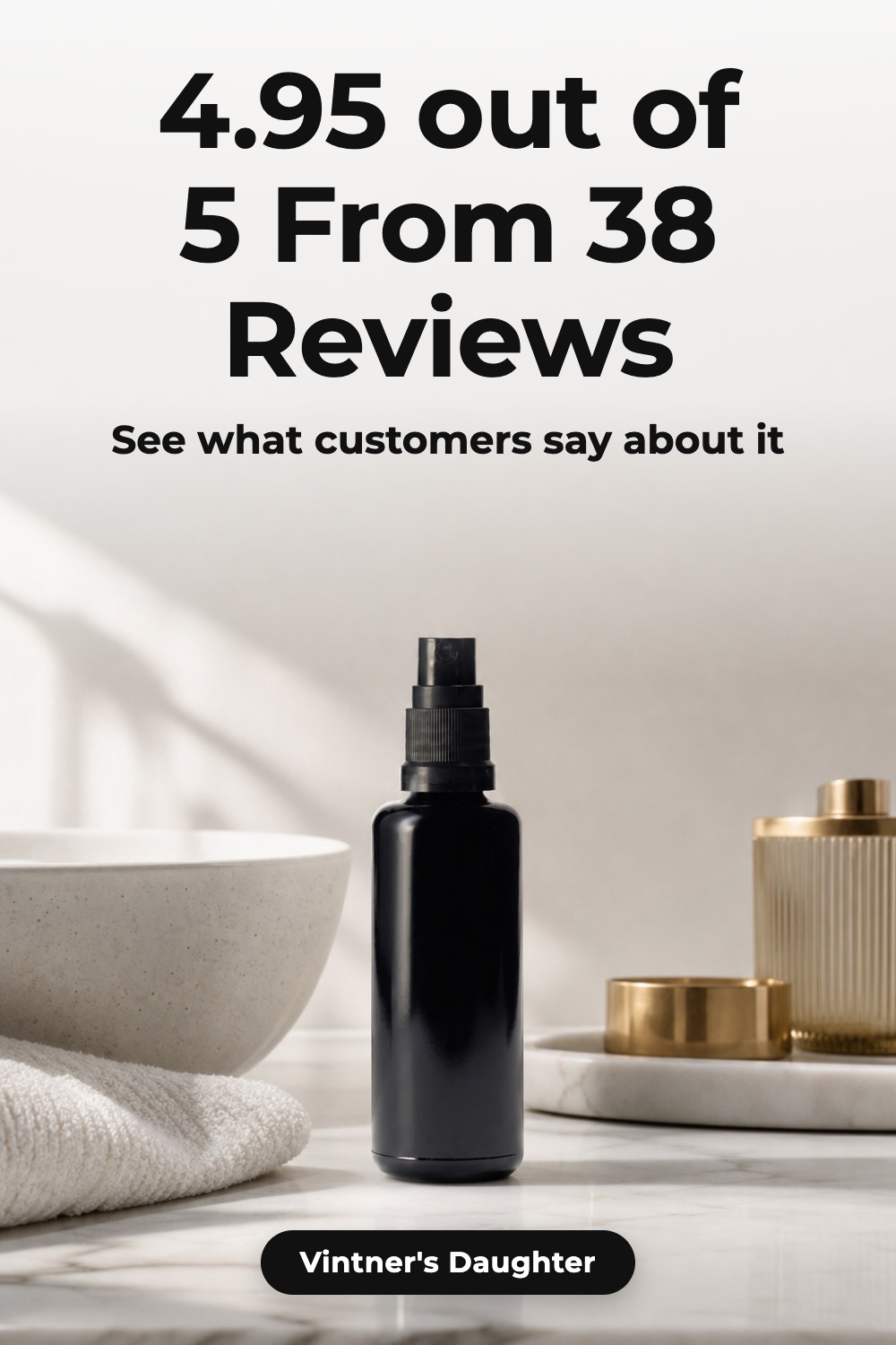 AI Pinterest pin example: 4.95 out of 5 From 38 Reviews
