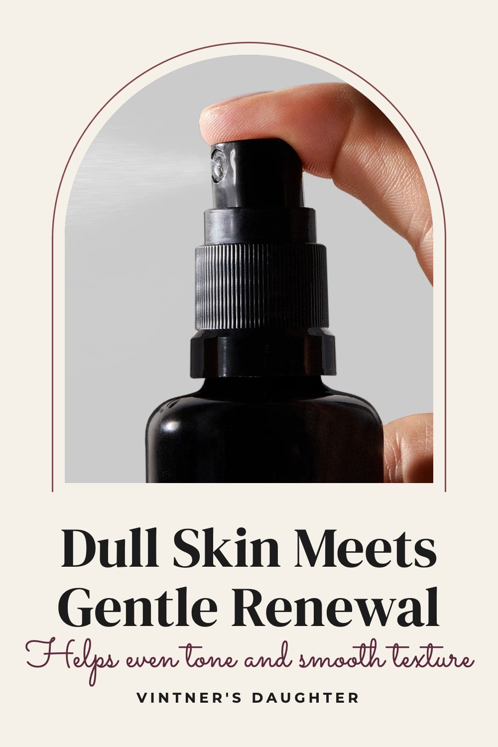 Pinterest template pin example: Dull Skin Meets Gentle Renewal