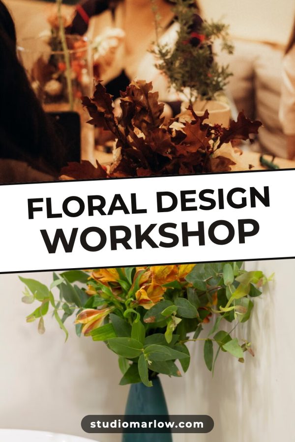 Pinterest template pin example: Floral Design Workshop