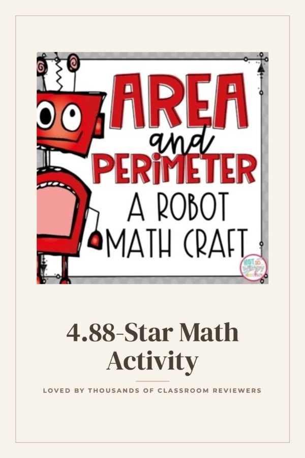 Pinterest template pin example: 4.88-Star Math Activity