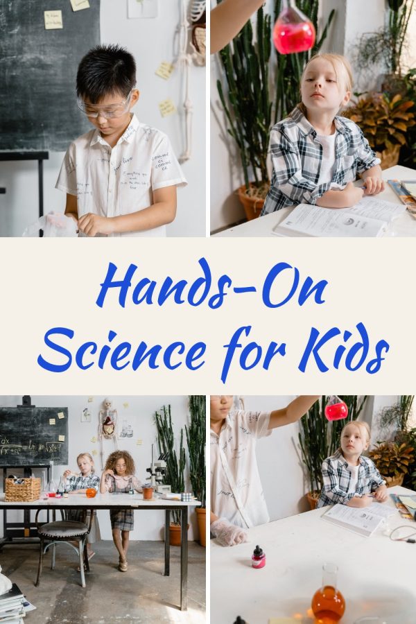 Pinterest template pin example: Hands-On Science for Kids