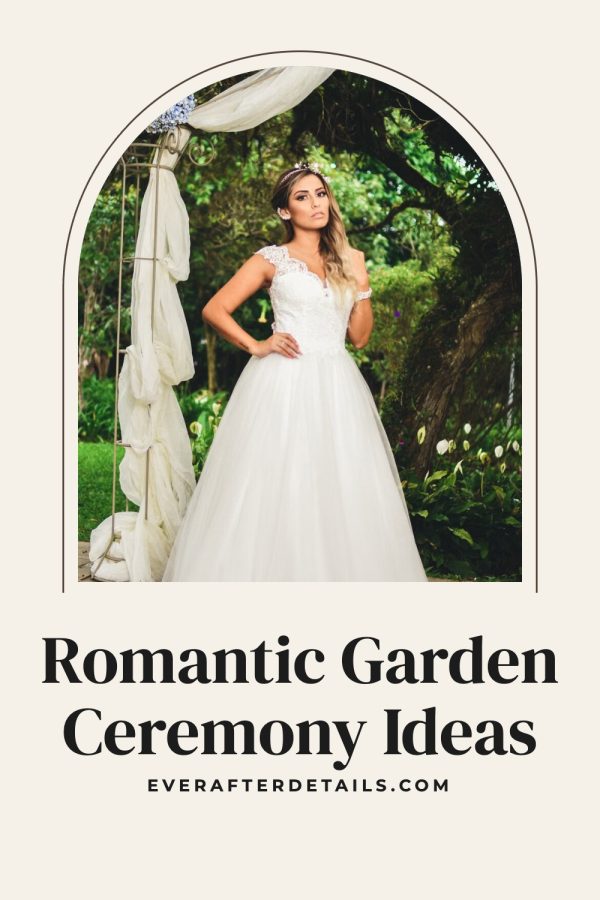 Pinterest template pin example: Romantic Garden Ceremony Ideas