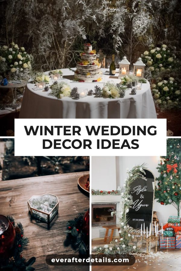 Pinterest template pin example: Winter Wedding Decor Ideas
