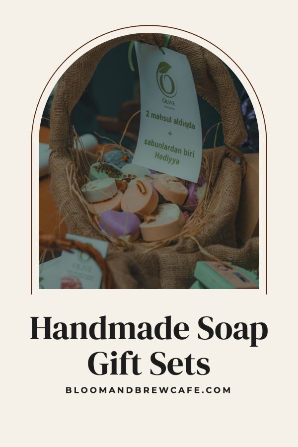 Pinterest template pin example: Handmade Soap Gift Sets