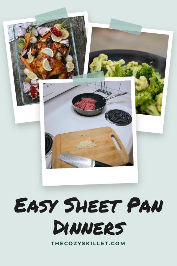 Pinterest template pin example: Easy Sheet Pan Dinners