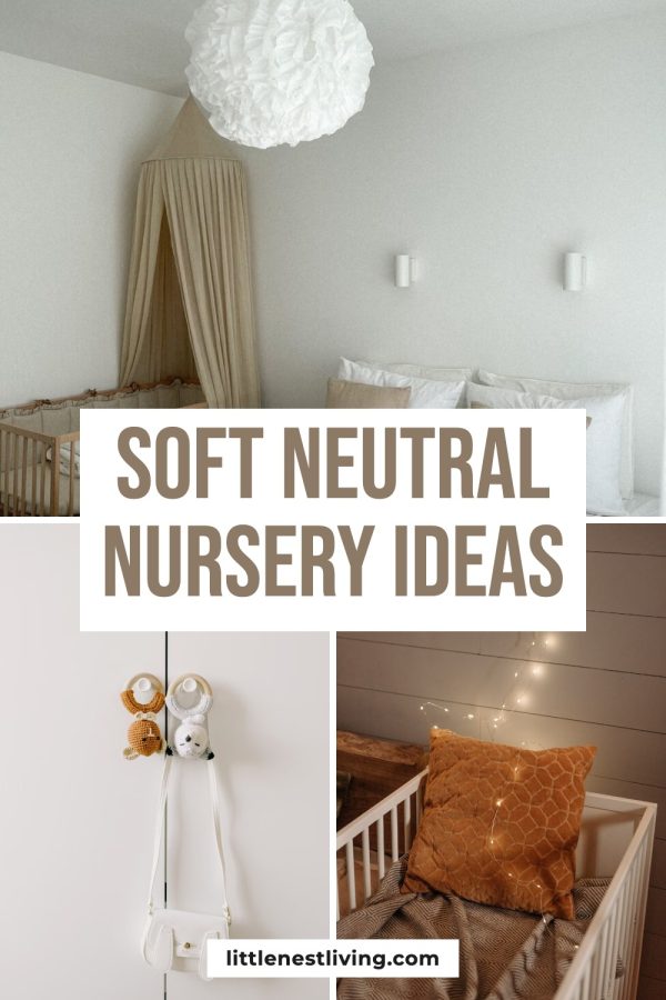 Strip Over Box Pinterest Collage Templates example: a nursery pin titled "Soft Neutral Nursery Ideas"