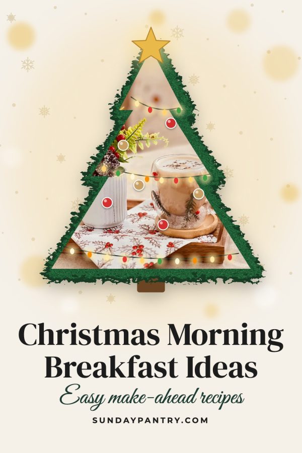 Christmas Tree Pinterest template example: a recipes pin titled "Christmas Morning Breakfast Ideas"