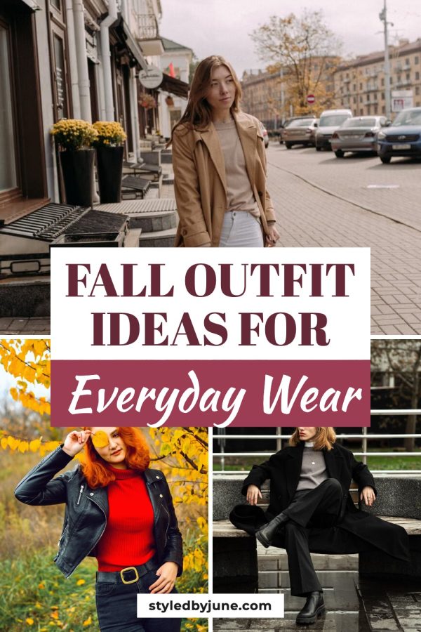 Strip Sandwich Pinterest template example: a fashion pin titled "Fall Outfit Ideas for Everyday Wear"