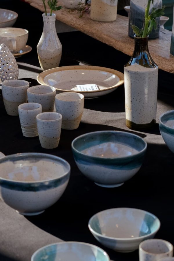 Photo Only Pinterest template example: a handmade shop pin titled "Hand Thrown Stoneware Bowls"