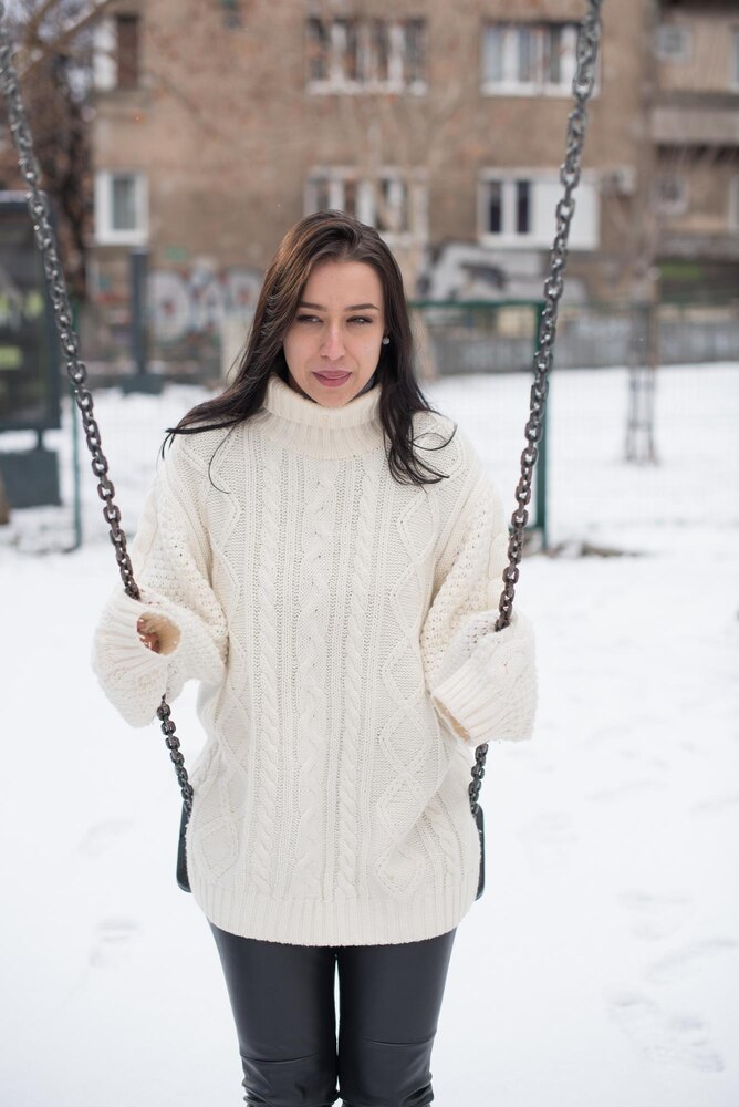 Layered Turtleneck Look