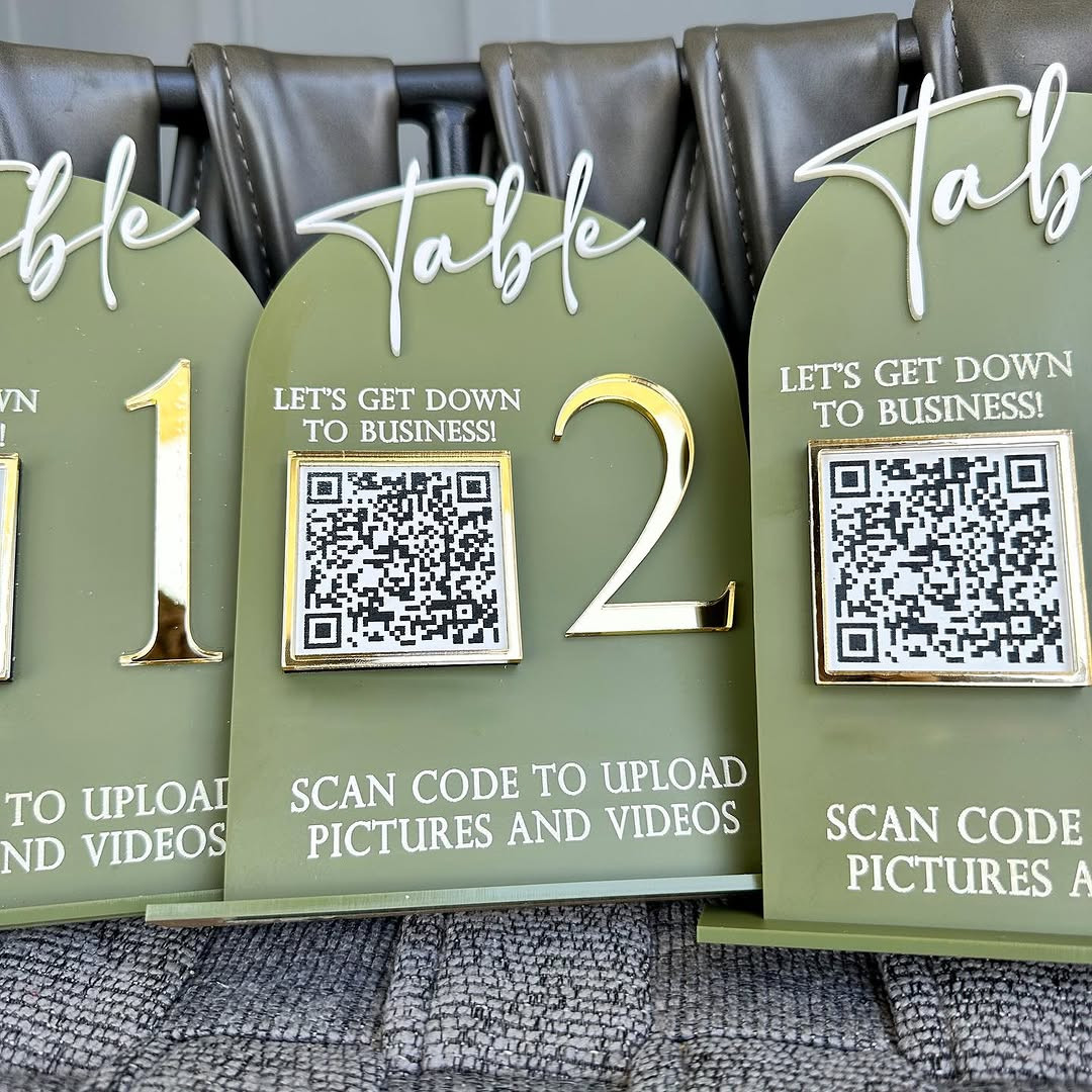 Slate Tablet Table Numbers with Chalk Ink