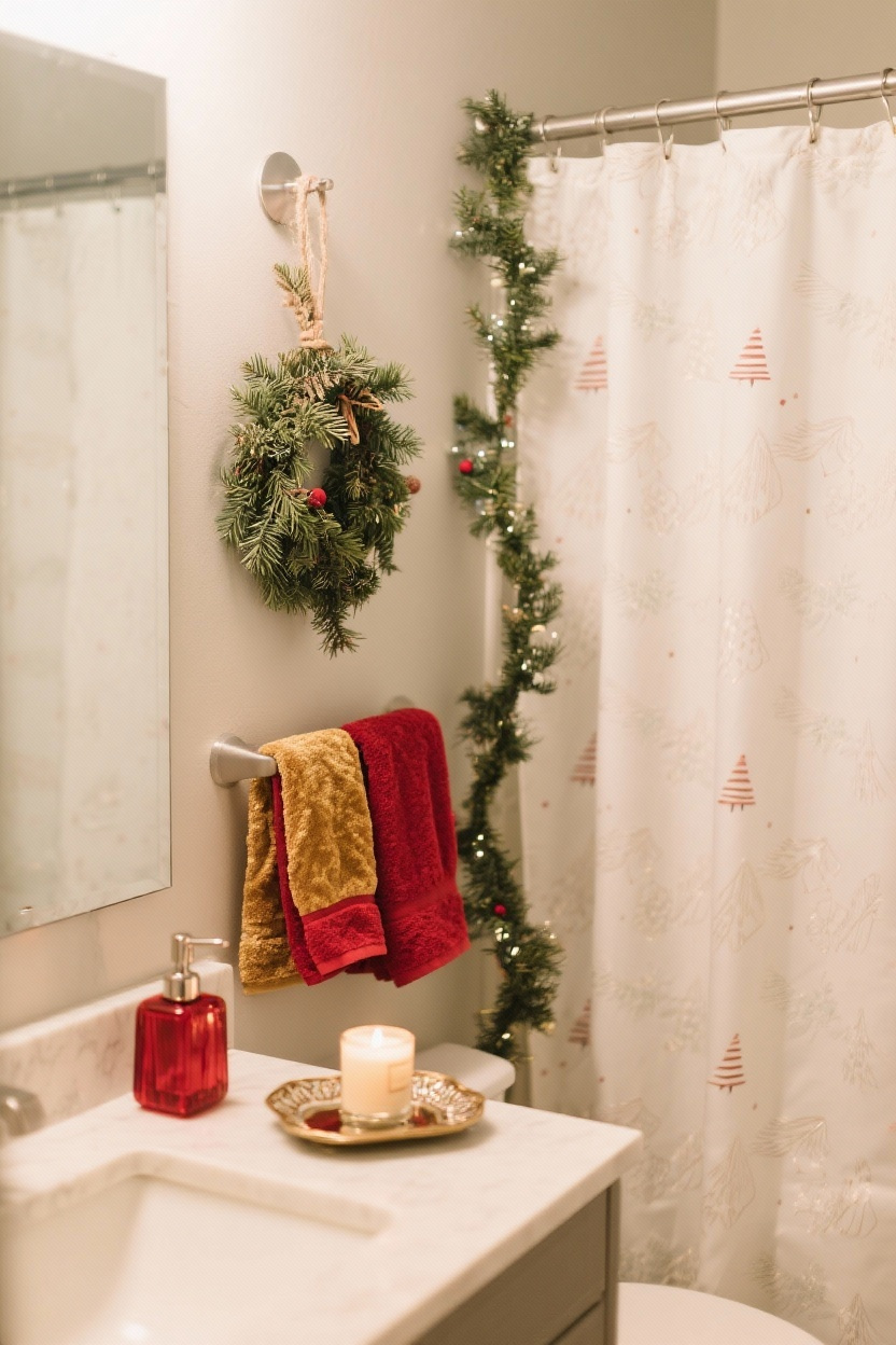 Bathroom Mini Makeover for the Holidays