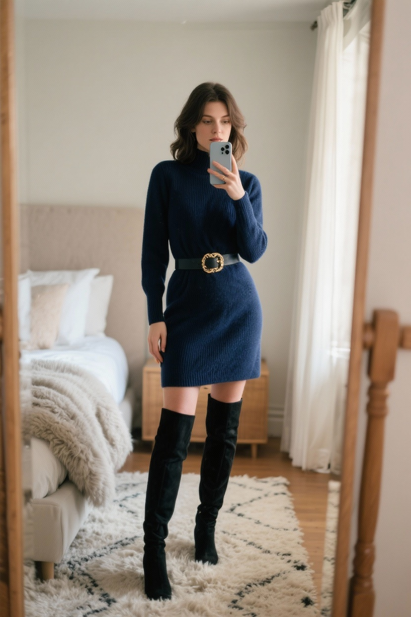 Sophisticated Long Sleeve Dress