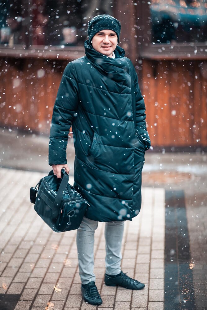 Layered Turtleneck Look