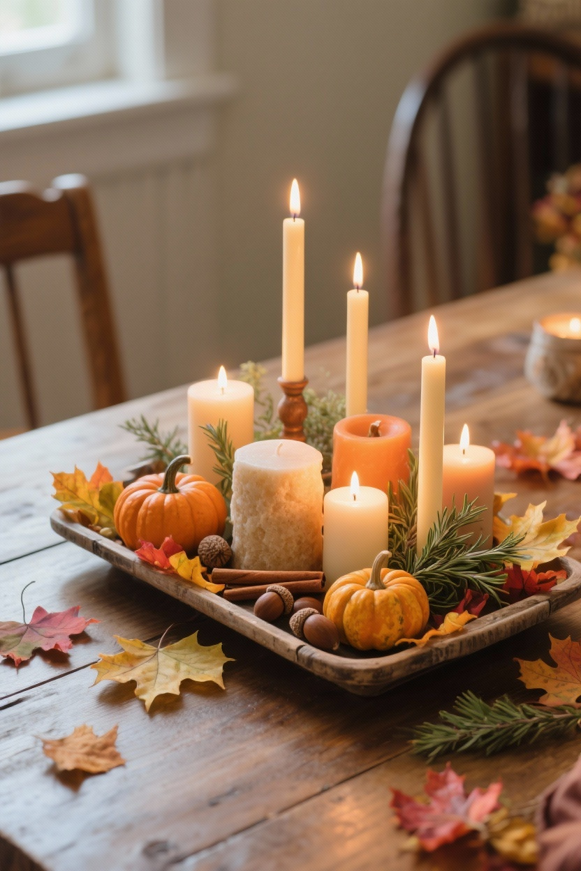 Cozy Candle Centerpiece
