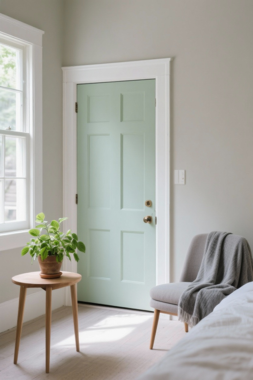 Paint Trim or Interior Doors a Pop Color for an Affordable Spring Upgrade