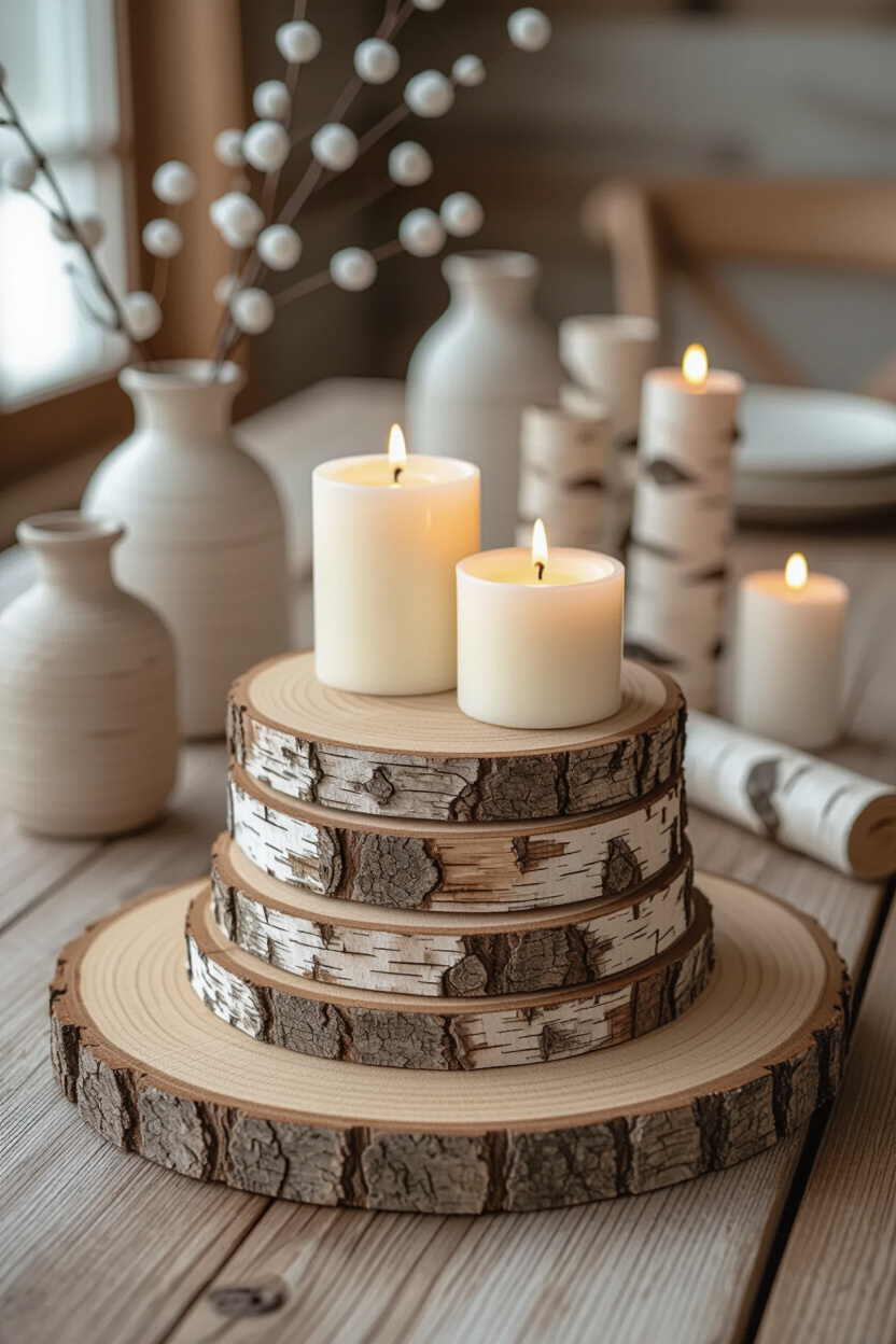 Reclaimed Wood and Birch Accents