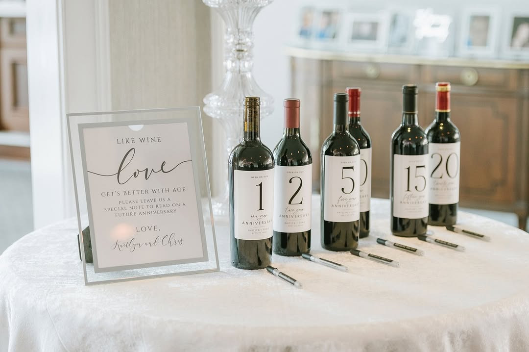 Wine Bottle Table Numbers