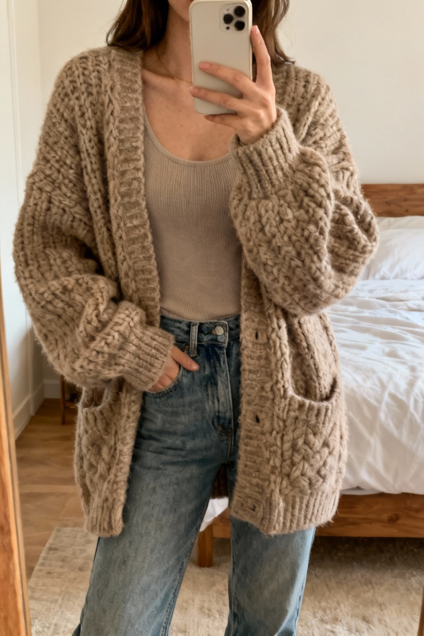 Warm Oversized Cardigan