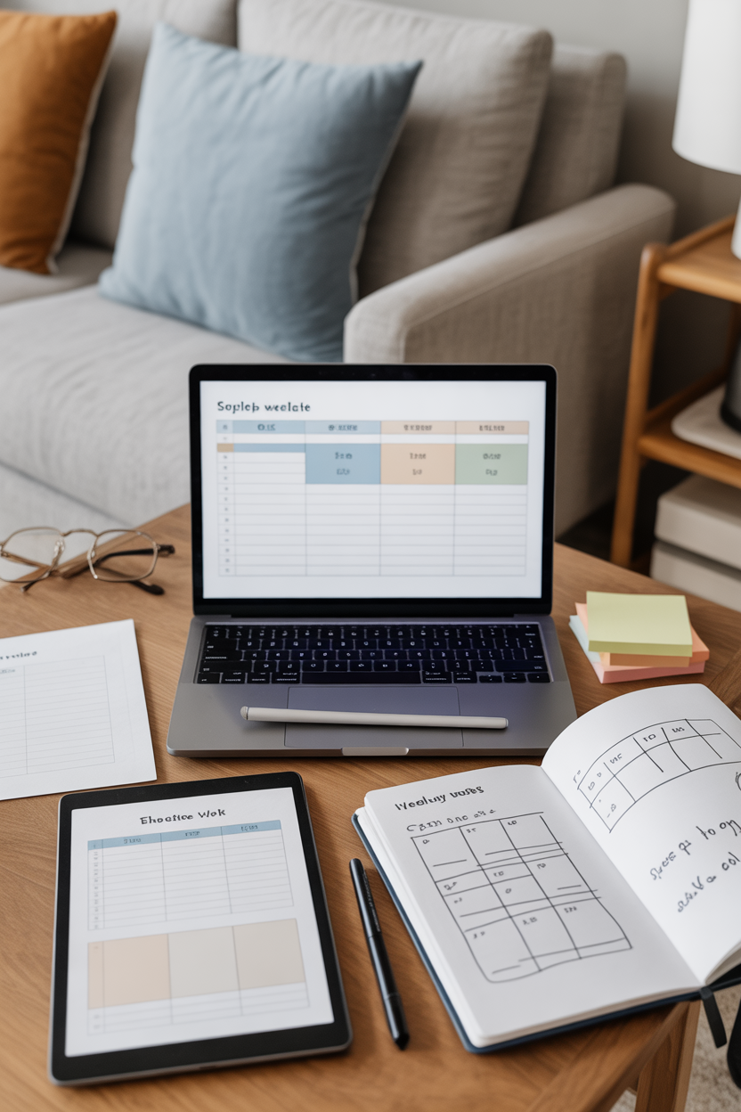 Plantilla editable para resolver una tarea repetitiva
