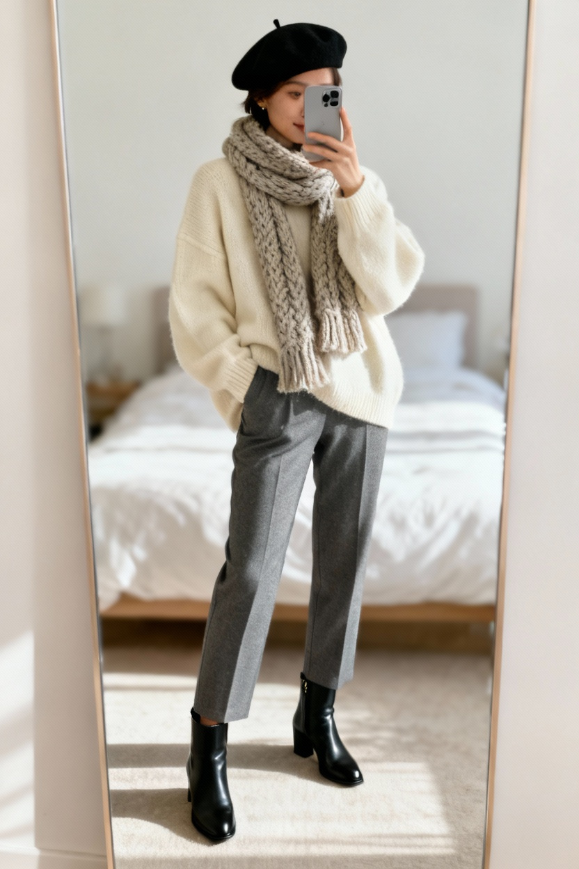 Elegant Beret Ensemble