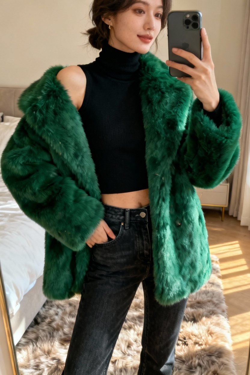 Statement Faux Fur Coat