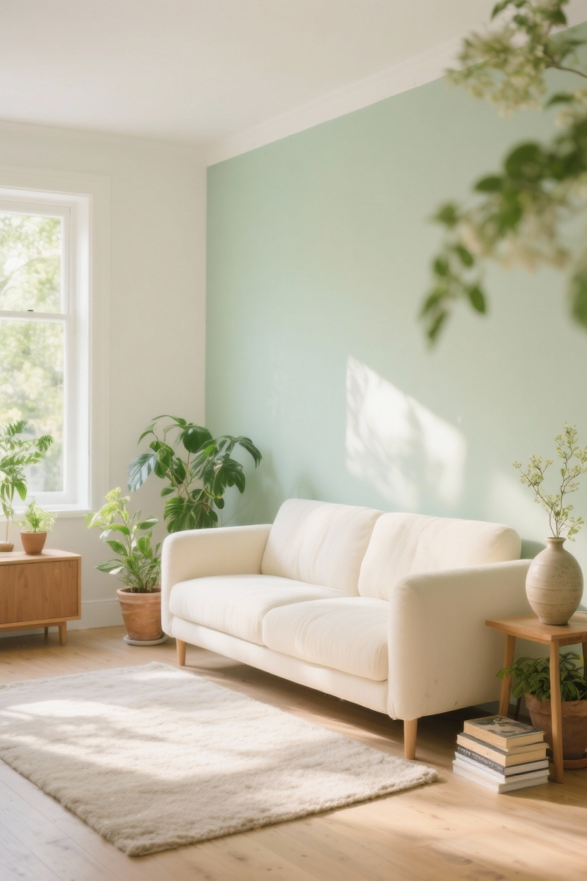 Lighten walls and add an accent